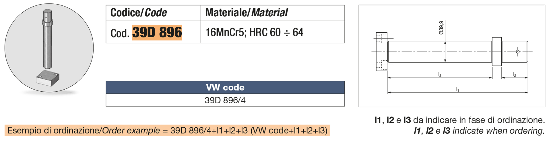 Compensation pin group