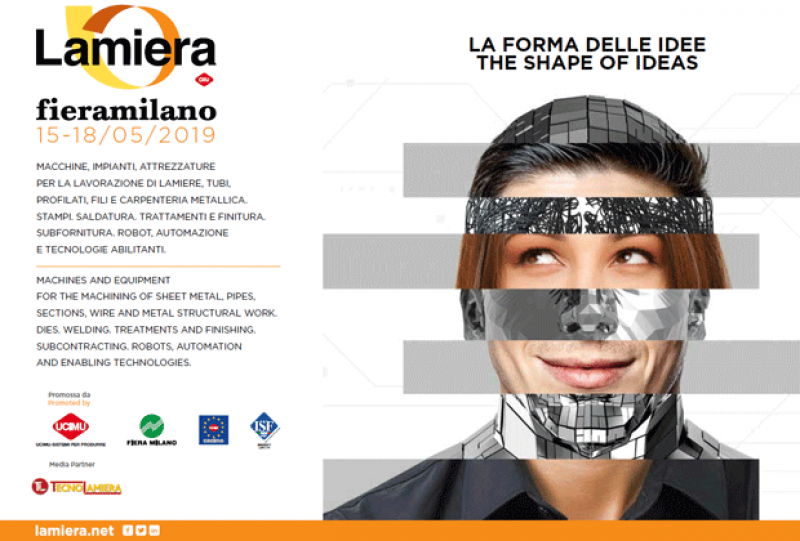 We will be in LAMIERA from 15 to 18 May Hall 13 stand C39 to FieraMilano Rho